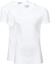 Slater 2-pack Stretch V-hals T-shirt Wit 6600 kopen | Suitable