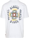 T-shirt Scotch & Soda z nadrukiem na plecach w kolorze białym Product / Achterkant