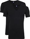 Alan Red T-skjorte NOV V-hals Stretch Svart 2-pakning 5601/2P/99 NOV T-shirt Black
