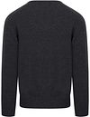 William Lockie Sweter z jagnięcej wełny antracytowy V-neck Product / Achterkant