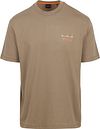 BOSS T-shirt Backprint Lichtbruin 50515553-246 kopen | Suitable