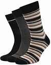 Suitable calze Multicolore 9896 20171 070-Bio Cotton 3P Black/Beige