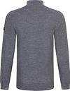 Cavallaro Merino Half-Zip Gris Product / Achterkant