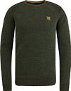 PME Legend Genser Rib Melange Mørkegrønn PKW2408301-6154