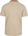 Scotch And Soda Knitted Polo Jacquard Beige  Product / Achterkant