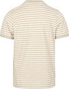 Suitable T-shirt Isaac Stripe Piquet Pebble Product / Achterkant
