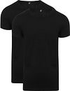 Alan Red T-Shirt James Large Col (Lot de 2) Noir 6660/2P/99 James T-shirt Black
