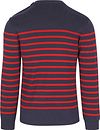 Armor-Lux Pull Groix Rayures Marine Rouge Product / Achterkant