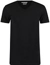 Garage 2-Pack Basic T-Shirt z bawełny organicznej z dekoltem V w kolorze czarnym Product