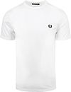 Fred Perry T-shirt Biały M3519-100 Ringer