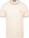 Fred Perry Twin Tipped T-shirt Off White M1588-V17 order online | Suitable