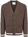 Gant Cardigan Cable Knit Lamswol Bruin 8050330-262 kopen | Suitable