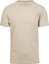 Køb KnowledgeCotton Apparel T-shirt Stribet Beige 1010012-8033 | Suitable