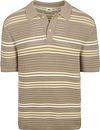 Køb Levi's Polo Strik Stripe Beige 0059K-0001 | Suitable