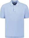 Køb No Excess Strikket Slub Poloshirt Lyseblå 31240263SN-030 | Suitable