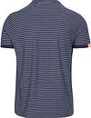 NZA T-skjorte Jersey Stripe Navy Sky Product / Achterkant