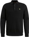 PME Legend Langærmet Poloshirt Sort PPS2410820-999