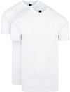 Suitable Obra T-Shirt Hoher Rundhalsausschnitt Weiß 2-Pack 60-2 Obra