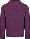 Suitable Polo Zip Pull Tweed Fioletowy