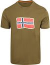 Napapijri T-shirt Zielony NP0A4FZBG3A1 