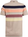 Vanguard Stickad Polo Beige Product / Achterkant