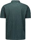 Żakardowa koszulka polo No Excess z zamkiem half zip w kolorze granatowym Product / Achterkant