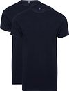 Alan Red T-shirt Niebieski 5672/2P/06 Derby Long T-shirt Navy 2-pack