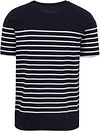 Armor-Lux Etel T-shirt Stripes Navy Product / Achterkant