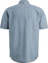 Camicia a maniche corte PME Legend in chambray indaco di cotone e lino Product / Achterkant