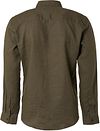 Camisa de lino No Excess verde army Product / Achterkant