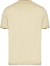 Fred Perry M1588 Twin Tip T-shirt Beige Product / Achterkant