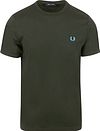 Fred Perry Ringer T-Shirt Groen T61 M3519-T61 kopen | Suitable