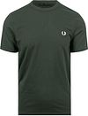 Fred Perry T-Shirt Donkergroen T50 M1600-T50 kopen | Suitable