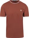 Fred Perry Twin Tipped T-skjorte Murstein M1588-W52