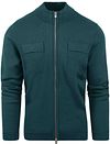 Blue Industry Cardigan Verde scuro KBIW23-M1-green