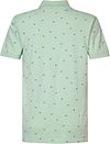 Petrol Poloshirt Seashore Druck Grün Product / Achterkant