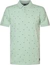 Petrol Poloskjorte Seashore Print Grønn M-1040-POL923-6159