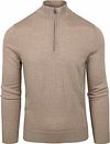 Suitable Merino Halvzip Tröja Beige MRI-HZ-23 kl VP55087