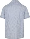 Suitable Short Sleeve Shirt Stripe Seersucker Light Blue Product / Achterkant