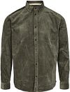 Anerkjendt Skjorte Akleif Corduroy Grøn 900870-4084