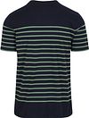 Armor-Lux Etel T-shirt Stripes Navy Grön Product / Achterkant