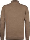 Petrol Half-Zip Sweater Oak Brown