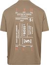 Camiseta BOSS con estampado trasero en marrón claro Product / Achterkant