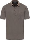 CASAMODA Poloskjorte Stretch Melange Taupe 993106500-617