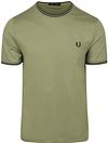 Fred Perry M1588 Twin Tipped T-shirt Groen M1588-Y64 kopen | Suitable