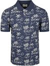 Gant Poloshirt Palm Print Dusty Navy 2014058-401