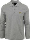 Lyle og Scott langermede polo i grått LP400VOG-T28