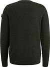 Maglione PME Legend Mouliné Structure verde scuro Product / Achterkant