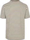 Marc O'Polo T-Shirt Righe Kaki Product / Achterkant