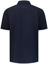 No Excess camicia a maniche corte in misto lino blu navy Product / Achterkant